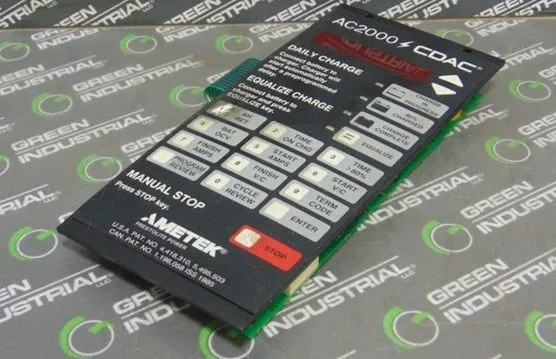 Ametek AC2000 Battery Charger Interface Assembly 196162-001 / 192819A-001 Used