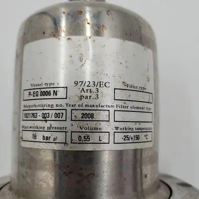Used DONALDSON DONALDSON ULTRAFILTER P-EG 0006 N WITH ALUMINUM MOUNTING BRACKET Misc Fasteners | ND Industrial Surplus #1218457