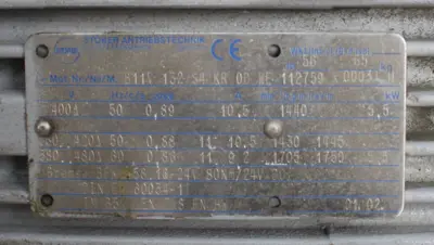 USED STOBER ANTRIEBSTECHNIK B11V 132 S3 KR OD WE 112759 X 0003 H