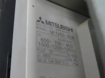 Mitsubishi NF1250-SEW Circuit Breaker 3-Pole 1250A 690VAC Rotary Handle