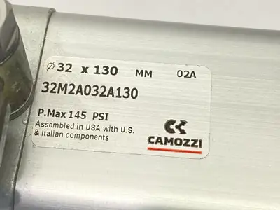 32M2A032A130 | Camozzi  Pneumatic Cylinder Double Acting 32mm Bore 130mm Stroke - Used