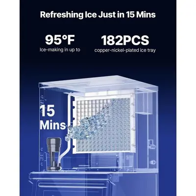 260LB ICE CUBE MACHINE HEAD - WARRANTY - BRAND NEW