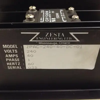 USED ZESTA ZPAC-240-40-DC-01