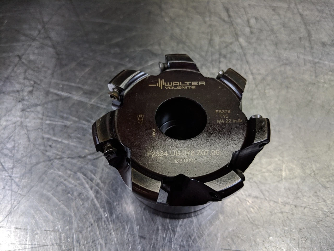 Walter 3" Indexable Facemill 1" Arbor F2334.UB.076.Z07.06 (LOC1160B)