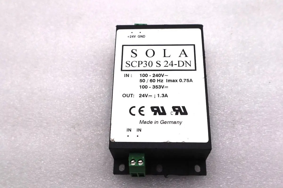 SOLA SCP30 S 24-DN POWER SUPPLY IN 100-240V OUT 24VDC #L-633