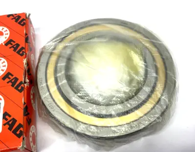 USED FAG X-LIFE FOUR-POINT CONTACT BEARING SOLID BRASS CAGE 125MM OD
