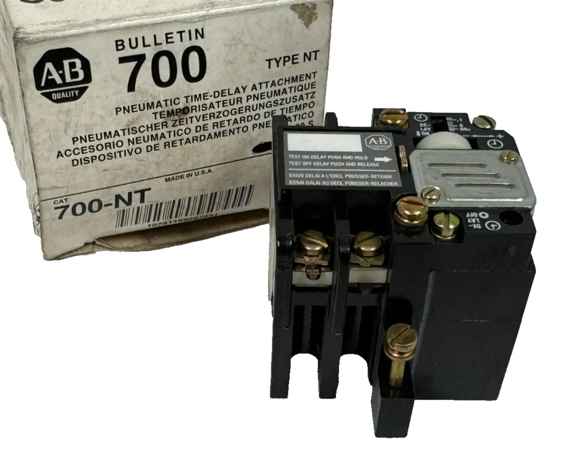 ALLEN BRADLEY 700-NT PNEUMATIC TIMING UNIT 0.2-60S SER. C 700NT UNUSED SURPLUS