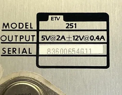 Used ACDC ELECTRONICS ETV251 Miscellaneous Equipment (Electrical & Power) Ohio US | Surplus Asset Holdings #1209002