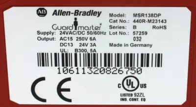 USED ALLEN BRADLEY MSR138DP