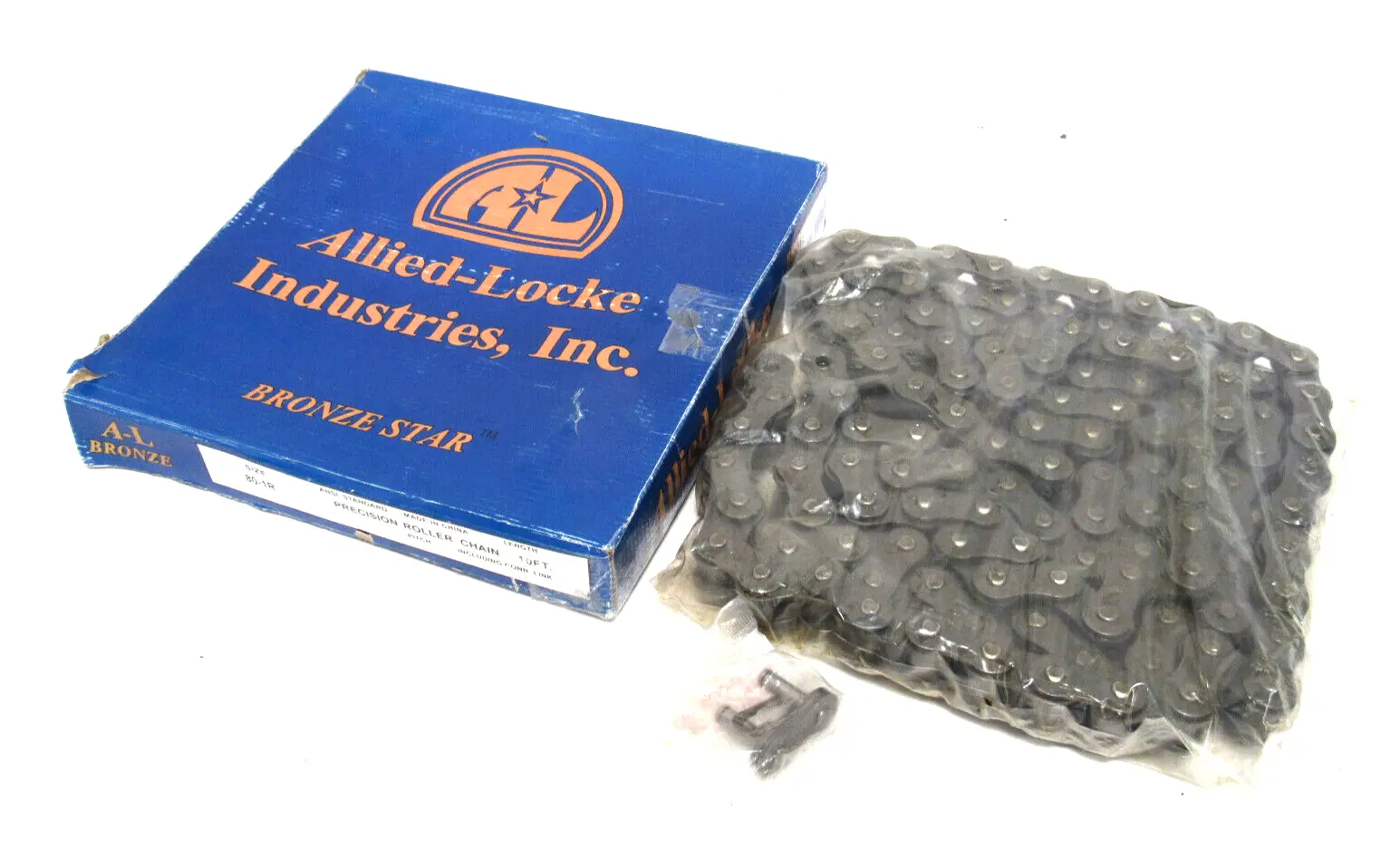 NEW ALLIED LOCKE 80-1R ROLLER CHAIN 10 FT 801R
