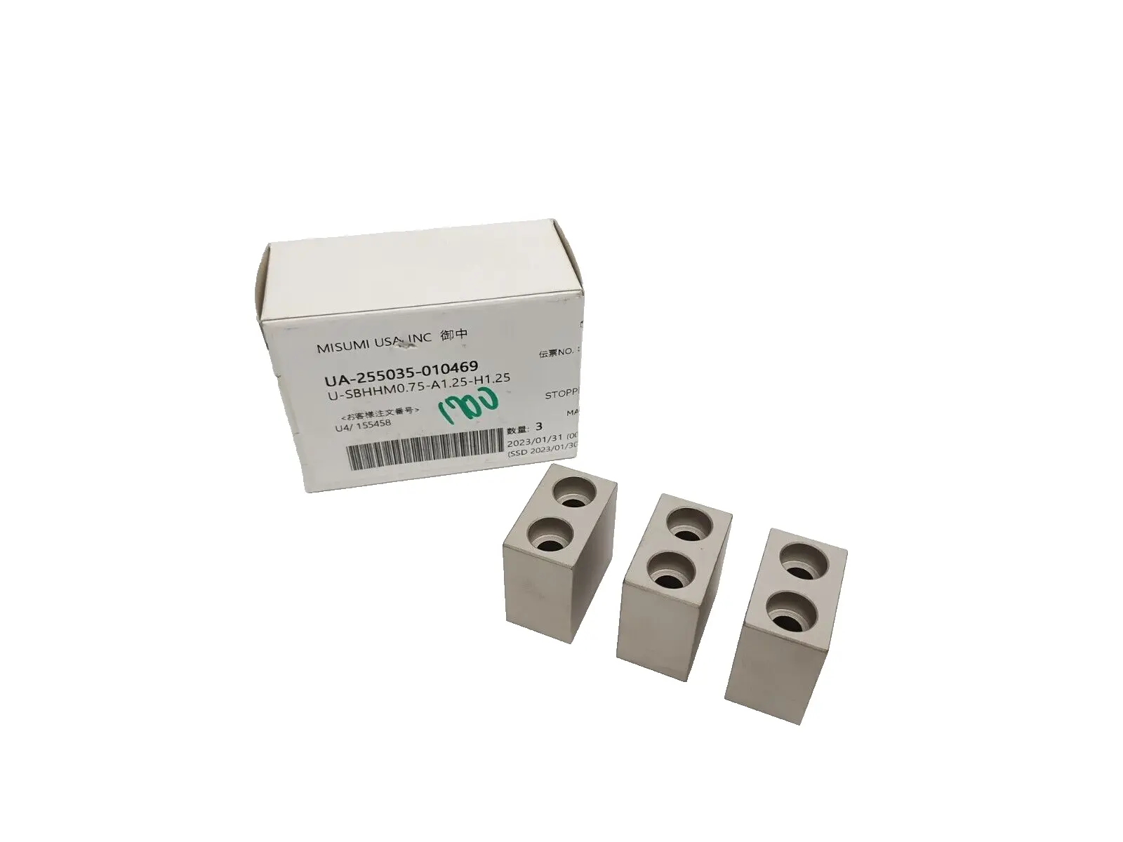 New | in-Stock MiSUMi U-SBHHM0.75-A1.25-H1.25 Work Stops Michigan US | Maverick Industrial Sales #1468107