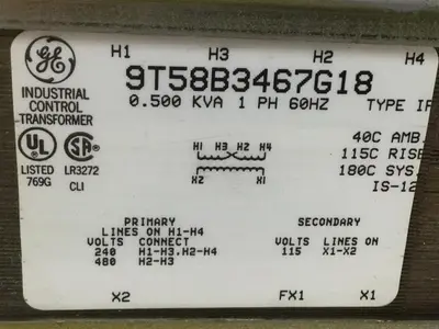 USED GENERAL ELECTRIC 9T58B3467G18