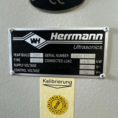 Used Herrmann Ultrasonics UCDDC Ultrasonic Welders California US | Davliegogo LLC #1706792