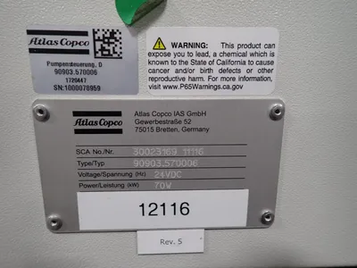 Atlas Copco Control Cabinet With Stand