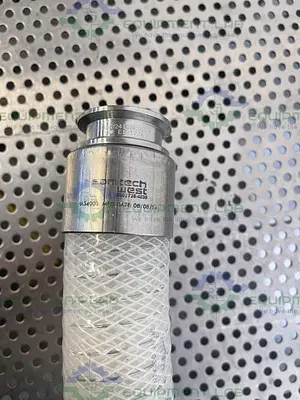 USED SANI-TECH STHT-WR-1500 84" WIRE-REINFORCED HOSE W/ 1 1/2" SANITARY FITTING