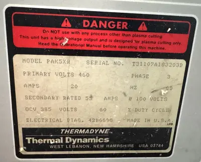USED THERMAL ARC PAK 5XR