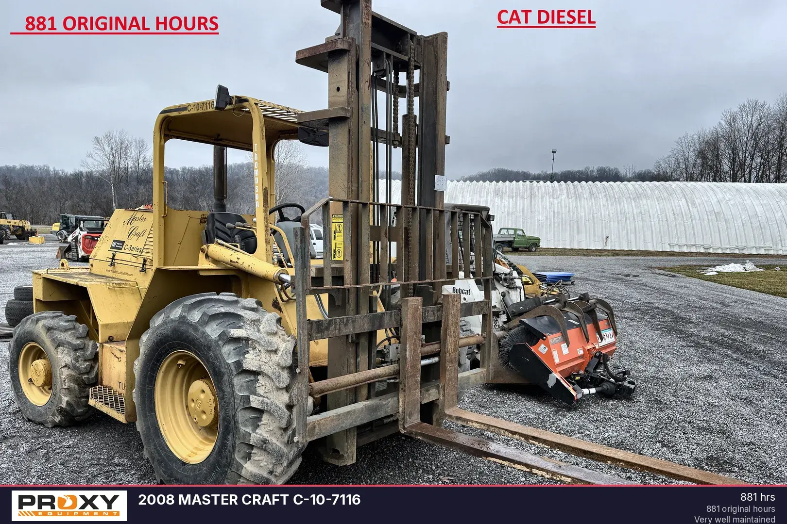 Used 2008 MASTER CRAFT C-10-7116 Internal Combustion Forklifts: Pneumatic Tire Indiana US | Proxy Equipment #1385375