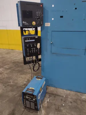 12" ITW WELDING AUTOMATION LATHE, WITH MILLER WELD CONTROLLER & MILLER XMT 304 SERIES ARC WELDER: YOBRO #24402