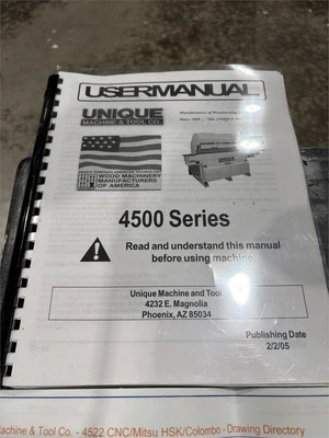 Used 2023 UNIQUE "4522" Woodworking Combination Machines Texas US | MachineryMax #1488293