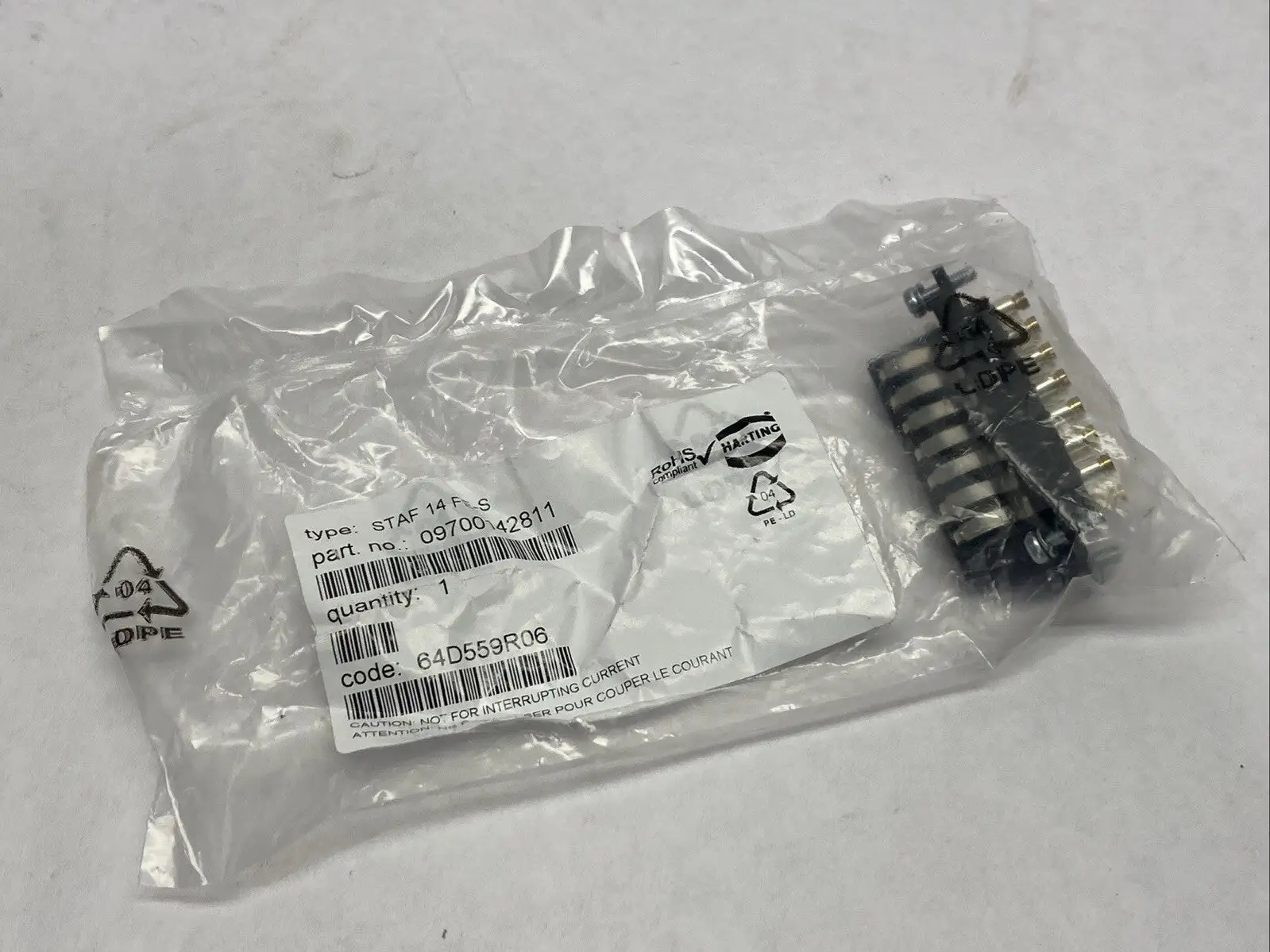 New | in-Stock HARTING 09700142811,STAF 14 FE-S Contact Blocks Michigan US | Maverick Industrial Sales #1454135