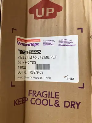 3M VentureTape TR6979-EX2252 Aluminum Foil Tape Roll 50in X 40yds -NIB
