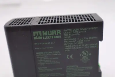 MURR ELEKTRONIK MCS-B-2.5-110-240/24 / MCSB2511024024 NEW STOCK K-1646