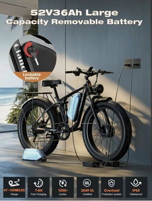 New | in-Stock Ebike 9000W 52V36AH Dual Motor Electric Bike Bicycles Kentucky US | Drickhenltd #1303964
