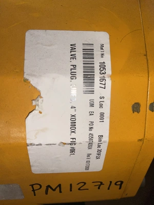 Xomox  4" CF8M Lined Plug Valve New storeroom Spare