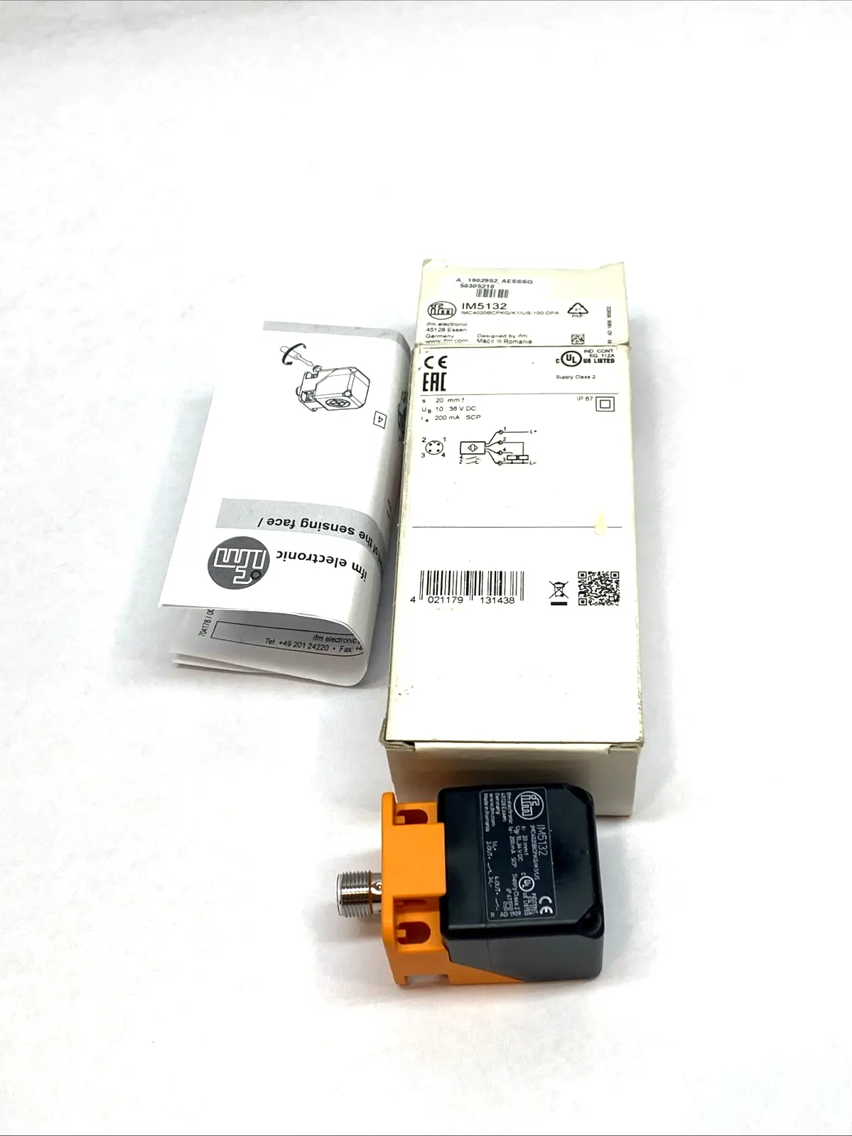 IM5132 | IFM  Inductive Sensor 20mm PNP Complementary M12 IP67 - New – Open box