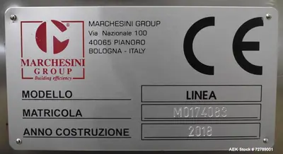 Used MARCHESINI LINE 1 Cosmetic Complete Packaging Lines Illinois US | Aaron Equipment #87107