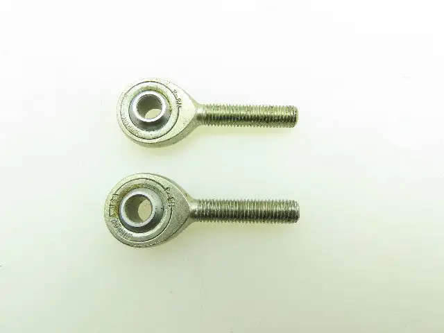 Aurora MB-4 1/4" Precision Left Hand Male Rod End 1" Thread 1/4-28 Lot of 2