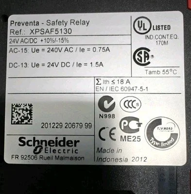 USED SCHNEIDER ELECTRIC XPSAF5130