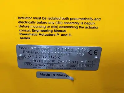 Used EL-O-MATIC ED0950.U1A00A.36K0 Electric Motor Driven Actuators British Columbia CA | Lenmark #418110