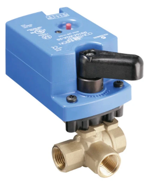 Johnson Controls VG1841AD+906GGA 3-Way 1/2" Ball Valve, 1.2 Cv, With M9106-GGA-2 [New]