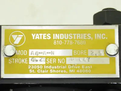 New | in-Stock YATES _UNKNOWN_ Pneumatic Cylinders | Arrow Industrial #633340