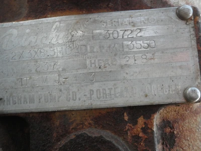 USED SULZER BINGHAM 2X3X8.5 HCAD