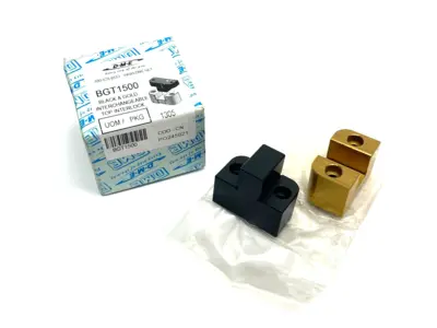 USED DME BLACK & GOLD INTERCHANGEABLE TOP LOCK 1.5" WIDTH