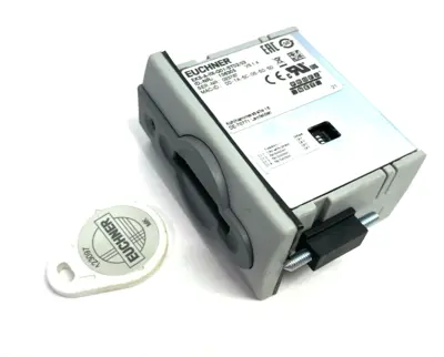 USED EUCHNER ELECTRONIC KEY PROFINET ADAPTER EKS-A-IIX-G01-ST02/03 W/ KEY