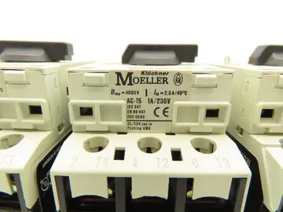 Moeller PKZM0-1 Circuit Breaker Motor Protector 1A 600VAC 3PH 1/2HP Lot Of 7