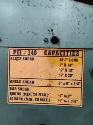 Used PIRANHA PII140 Ironworkers Ohio US | HGR 24 #727685