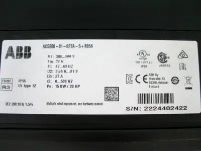 USED ABB ACS880-01-027A-5+B056