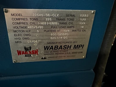 USED 2004 Wabash 2254S-36-CLX