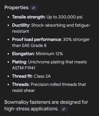 🔥 Bowmalloy 3/4-10x7" Long Hex Head Cap Screw Partially Threaded, Grade 9 Alloy