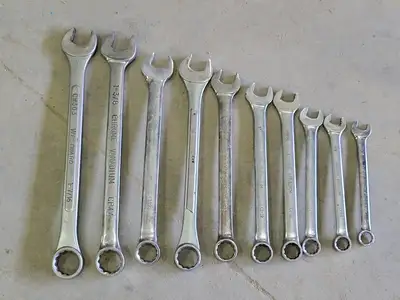 5/8" - 1-7/16" Combination Wrench Set (10pcs)