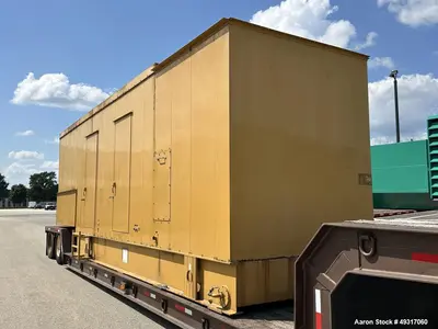 Used Caterpillar 800 kW Diesel Generator Set – CAT 3412, 1180 HP, 480V, 852 Hours, Enclosed with Fuel Tank