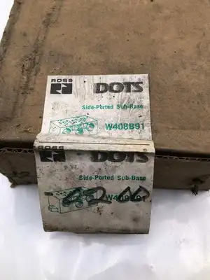 Ross DOTS W408B91 Side-Ported Sub-Base Manifold/Valve Kit -NIB