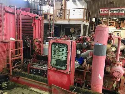 Used ARIEL RADIATOR, CONTROL PANEL, HEAT EXCHANGERS, SKID FROM COMBO AIR BOOSTER & COMPRESSOR Air Compressor Parts Pennsylvania US | East West Machinery & Drilling #1415904
