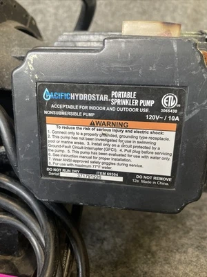 Used Pacific Hydrostar 371791226 Pumps (liquid, other) California US | Davliegogo LLC #1729467
