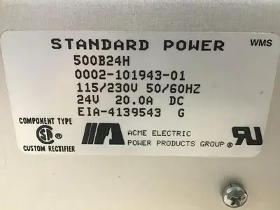 USED ACME ELECTRIC 500B24H