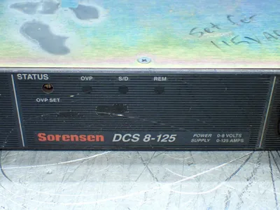 Used SORENSEN DCS8125 DC Power Supplies Ohio US | HGR 24 #933839